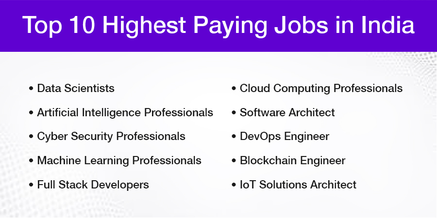 Which Job Is the Highest Paid in India?