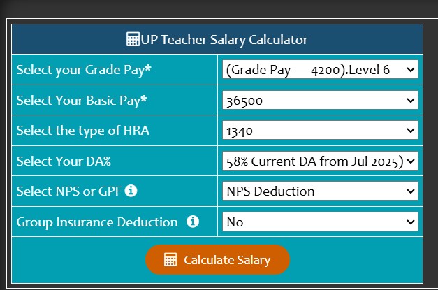 Government Teacher Salary