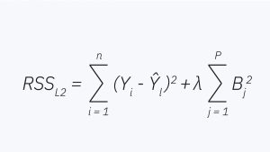 Formula of Ridge Regression